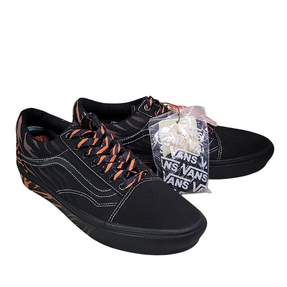 Vans ComfyCush Old Skool Tiger Discovery Project Cat Mens Size 9.5 Womens 11 NEW